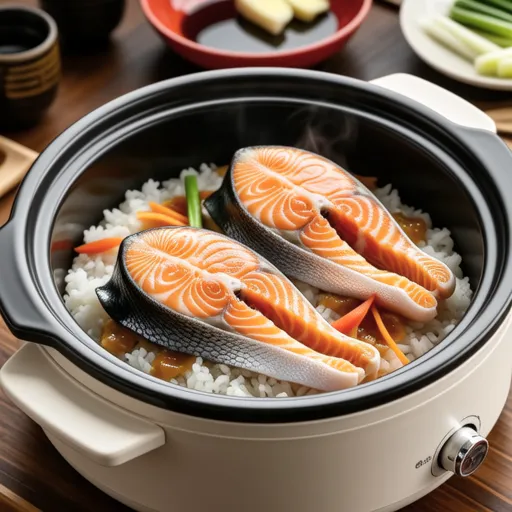 Miso Simmered Mackerel in Rice Cooker