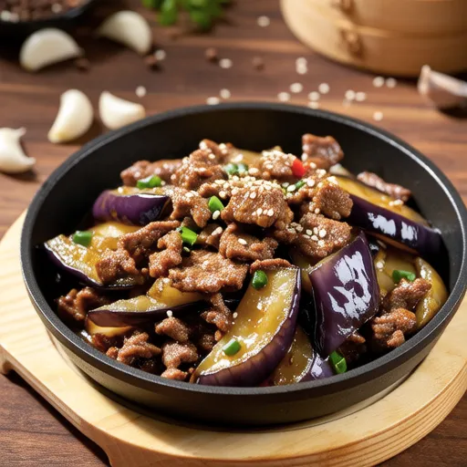 Beef and Eggplant Stir-fry with Salt Flavor
