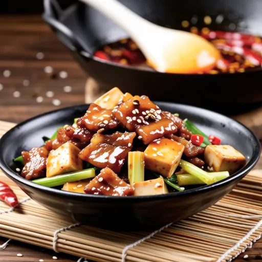 Spicy Stir-fried Pork and Cucumber