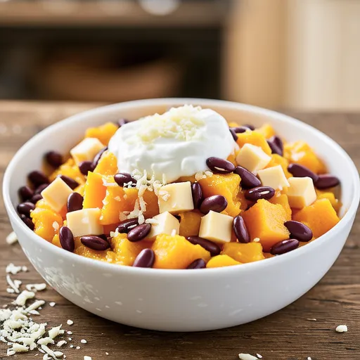 Pumpkin and Cheese Yogurt Salad