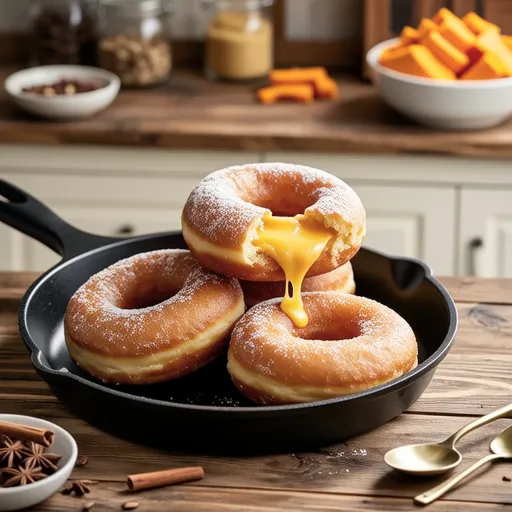 Pumpkin Cream Cheese Donuts