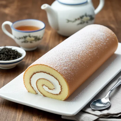 Milk Tea Roll Cake