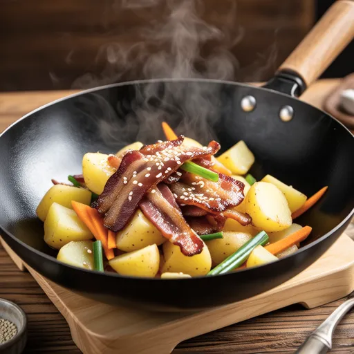 Bacon Potato Stir-fry