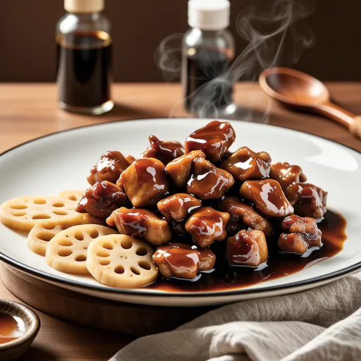 Chicken and Lotus Root Stir-fry with Black Vinegar