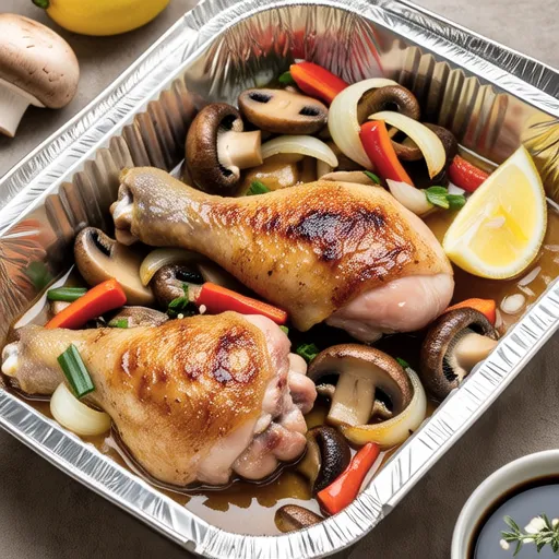 Chicken and Mushroom Lemon Butter Steam