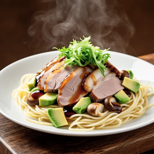Pork Shabu and Avocado Mentaiko Mayo Pasta