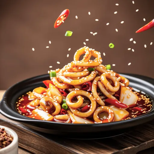 Spicy Stir-fried Squid