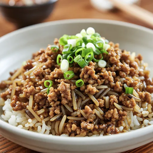 Natto and Ground Pork Fried Rice