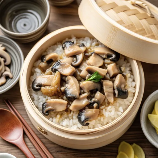 Shimeji and Canned Mackerel Takikomi Rice