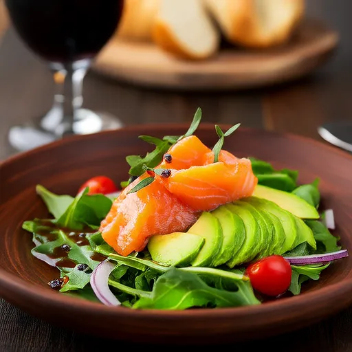 Ensalada de salmón y aguacate