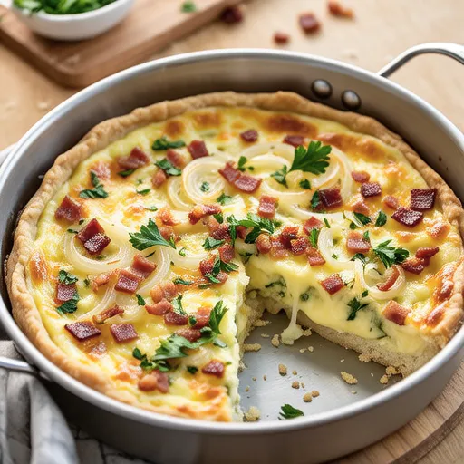 Onion Gratin Style Bread Quiche