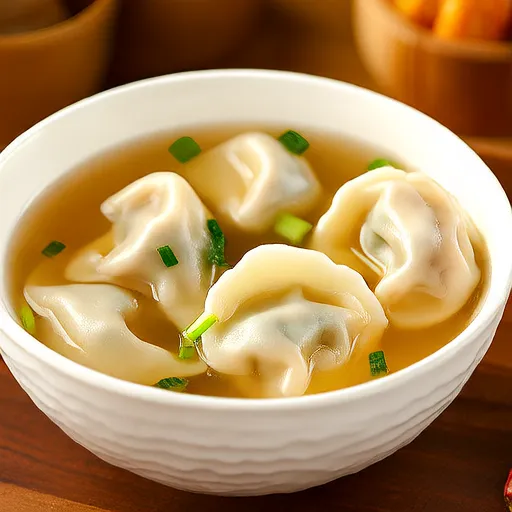 Tteok Mandu Guk (Pirinç Keki ve Mantı Çorbası)