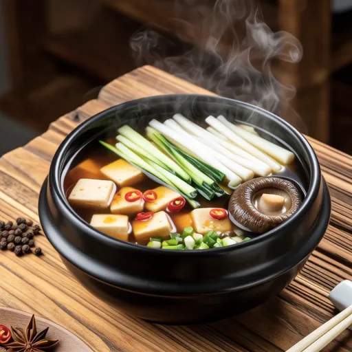 Clear Zucchini Tofu Soup