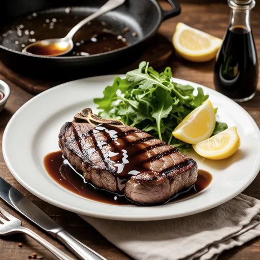 Beef Steak with Balsamic Sauce
