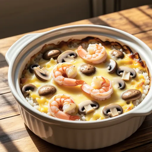 Shrimp and Shimeji Cream Doria