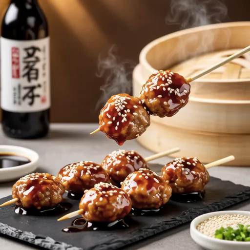 Natto Tsukune with Teriyaki Sauce