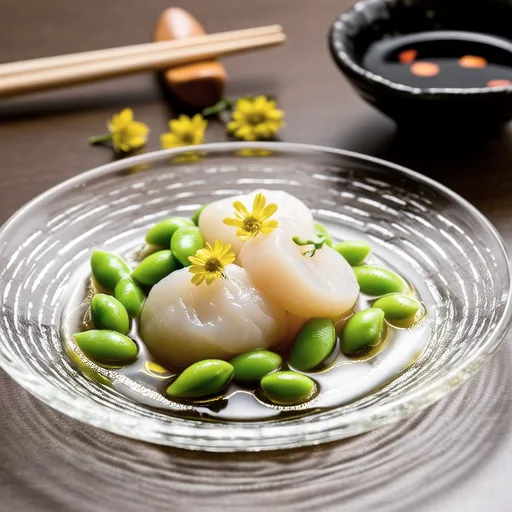 Scallops with Ponzu Jelly