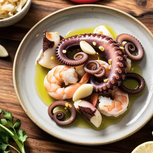 Seafood and Burdock Ajillo