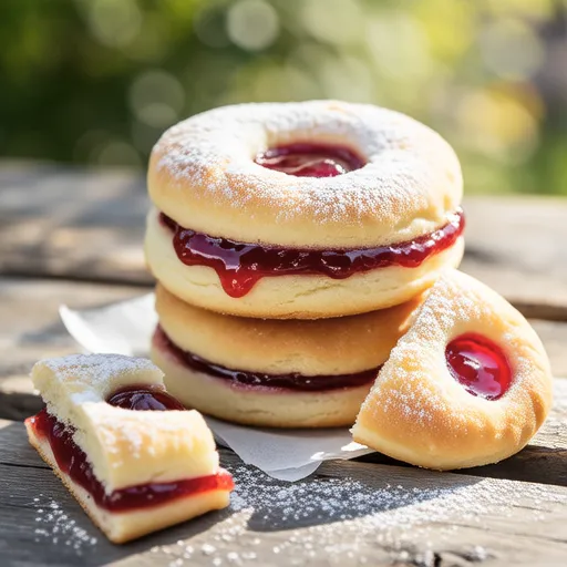 Strawberry Jam Bread Cookies