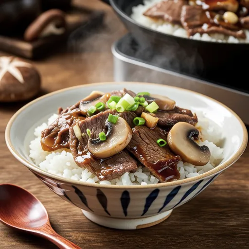 Beef and Mushroom Takikomi Rice