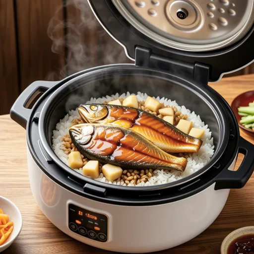 Pressure Cooker Sanma Takikomi Rice