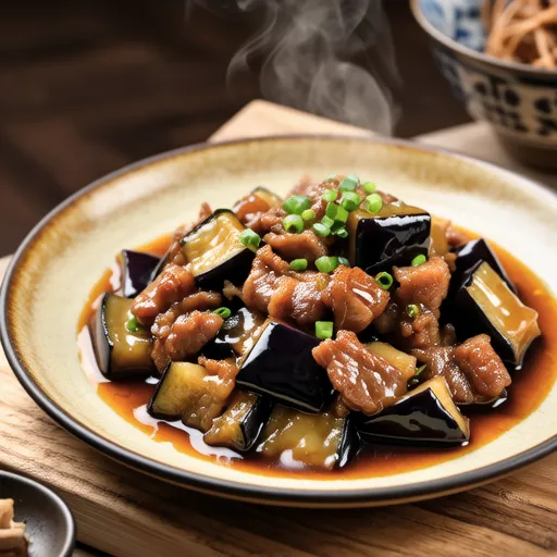 Stir-fried Eggplant and Pork with Ponzu Sauce