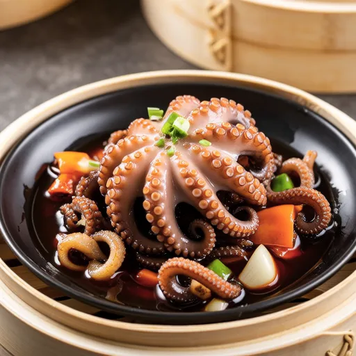 Stir-fried Octopus with Shishito Peppers