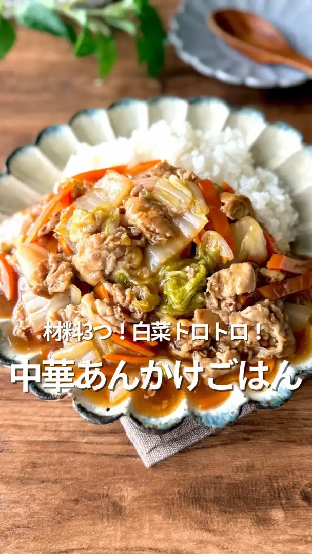 白菜トロトロ！中華あんかけごはん