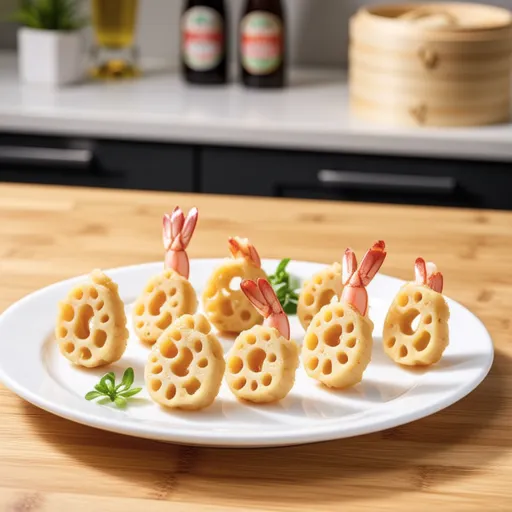 Shrimp Shinjo with Lotus Root