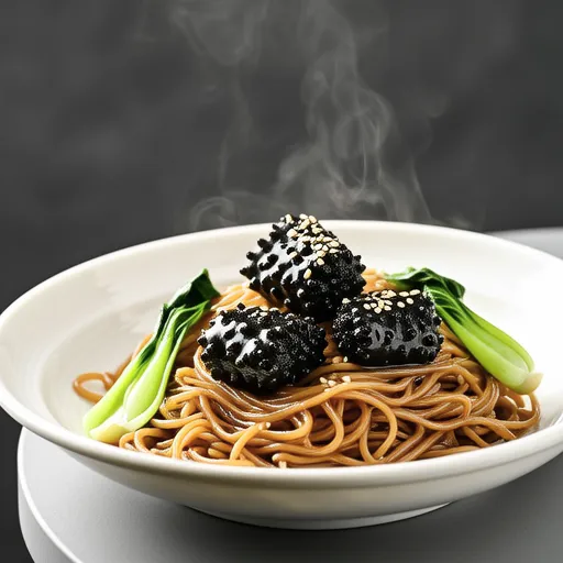 Mizuna and Shirataki Stir-fry with Cod Roe