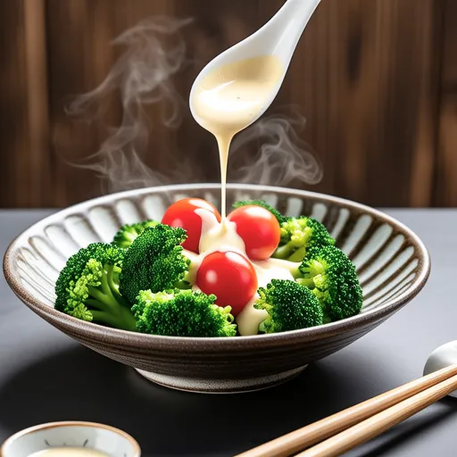 Broccoli and Tomato Miso Salad