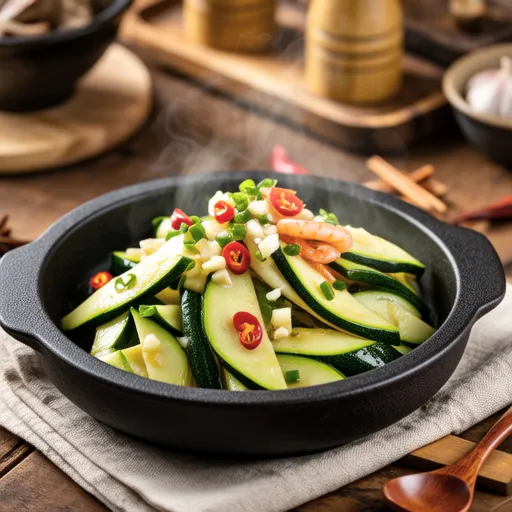 Sauteed Zucchini with Perilla Powder