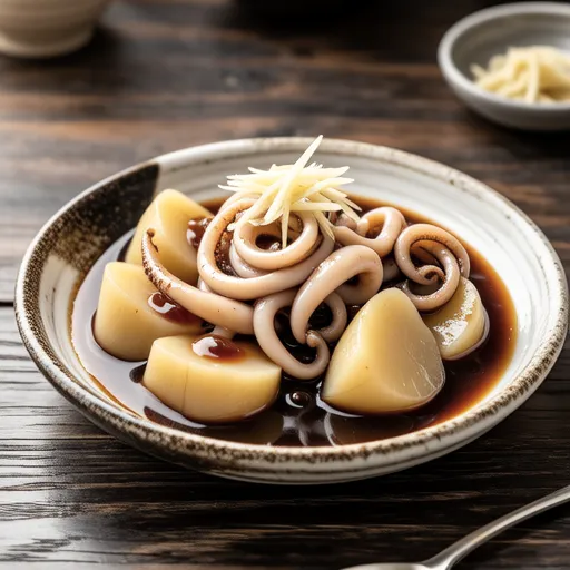 Simmered Squid and Taro