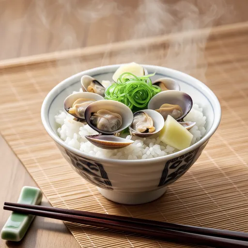 Clam Rice with Frozen Clams