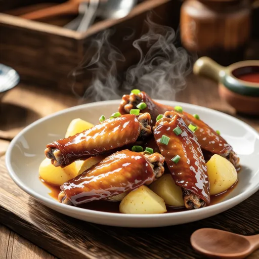 Teriyaki Chicken Wings and Potatoes