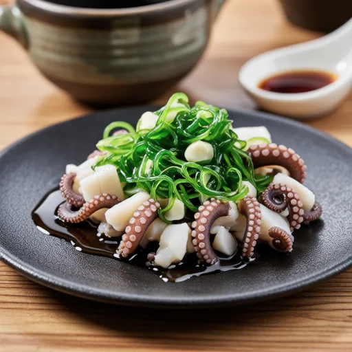 Octopus and Bitter Melon in Sanbaizu Sauce