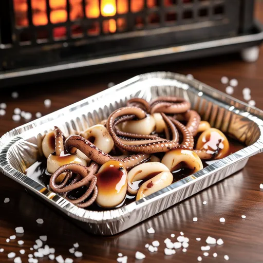 Grilled Squid Liver in Foil