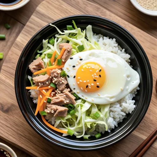 Cabbage Tuna Rice Bowl Recipe