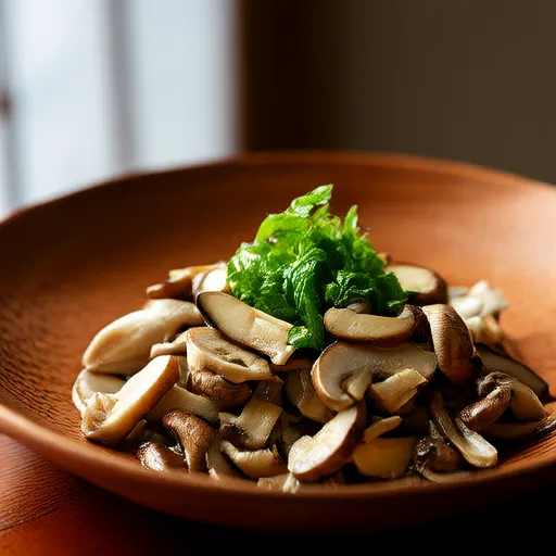 Perilla Sauce Mushroom Salad