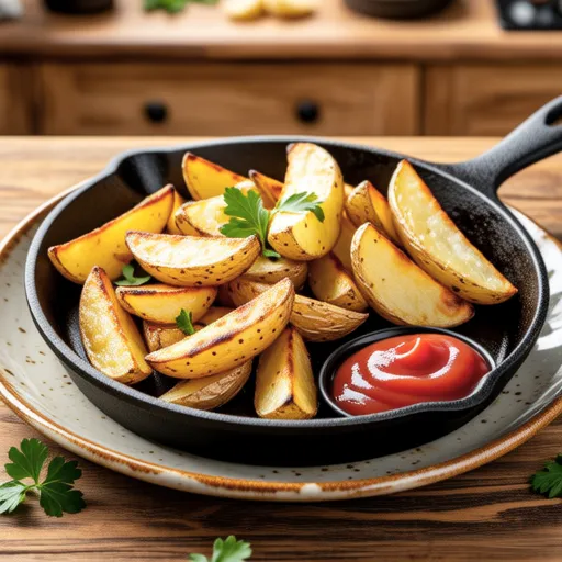 Wedge Potatoes Without Oven