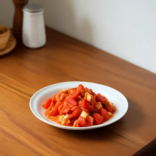 Sautéed Tomatoes and Ham