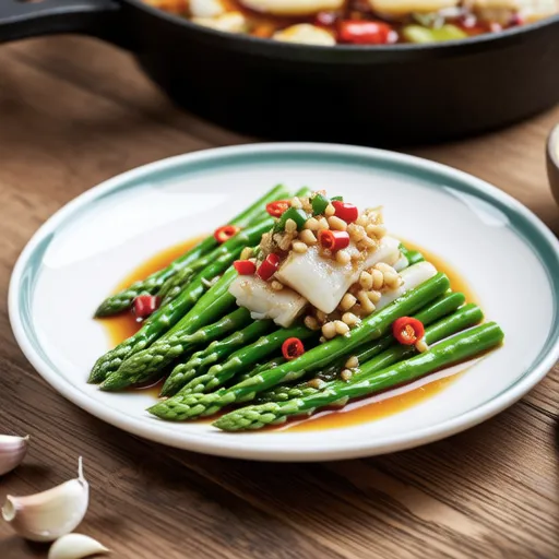 Asparagus and Canned Mackerel Ajillo