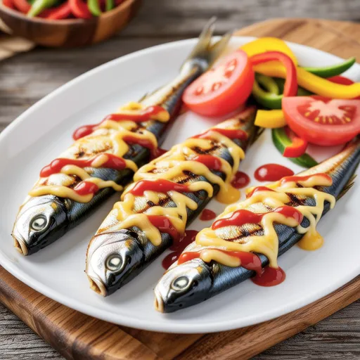 Grilled Sardines with Cheese
