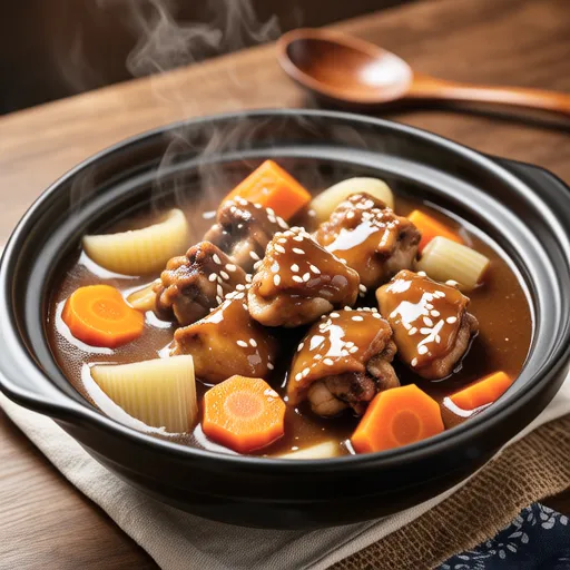 Chicken and Carrot Sesame Miso Simmer