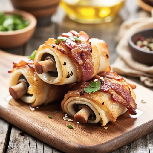 Bacon Mushroom Rolls
