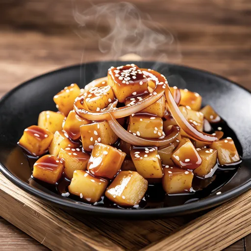 Soft and Glossy Braised Potatoes