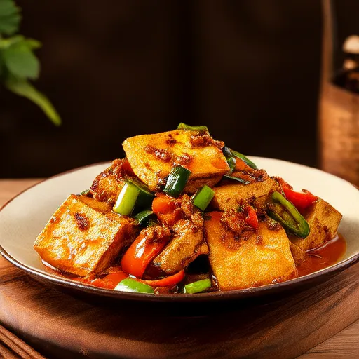Vegetable Tofu Stir-Fry with Korean Spices