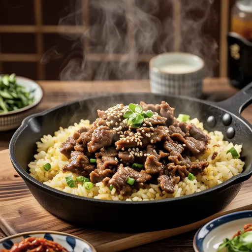 Fragrant Minari Beef Fried Rice