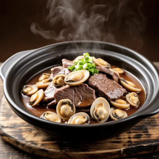 Beef and King Oyster Mushroom Oyster Sauce Simmer