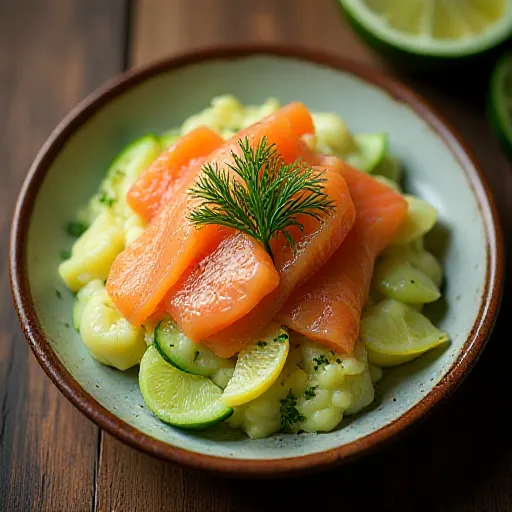 Smoked Salmon Potato Salad Style